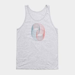 Circles blue and red Tank Top